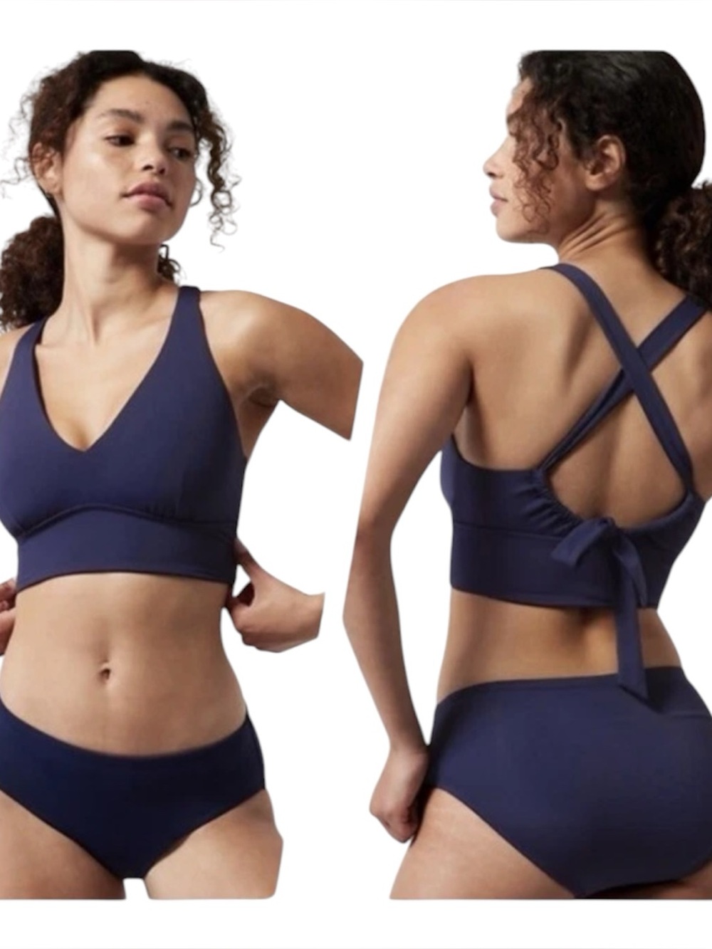Athleta plunge bikini top XL D - DD